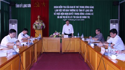 Đoàn công tác Ban Bí thư Trung ương Đảng làm việc với Tỉnh ủy Lạng Sơn  - ảnh 1